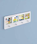 Fresh Mirror Wall Hooks Dual Purpose Photo Display And Coat Rack For Living Room Or Bedroom Clean White Finish showing photos and hooks.