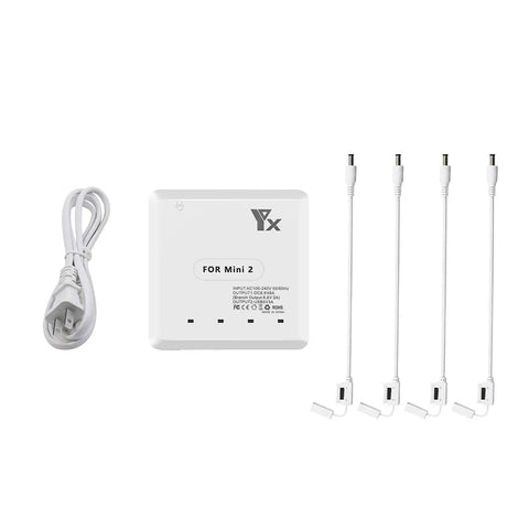 6 In 1 Battery Charger For DJI Mini 4K Mini 2 Mini SE Mini 2 SE Drones Rapid Parallel Charging Hub with cables and charger