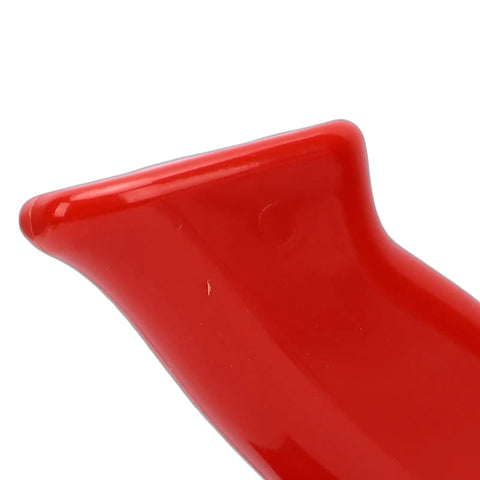 Close-up of the ergonomic handle of the Slick Anti Slip Woodworking Push Block With Ergonomic Tilted Handle for Table Saw.