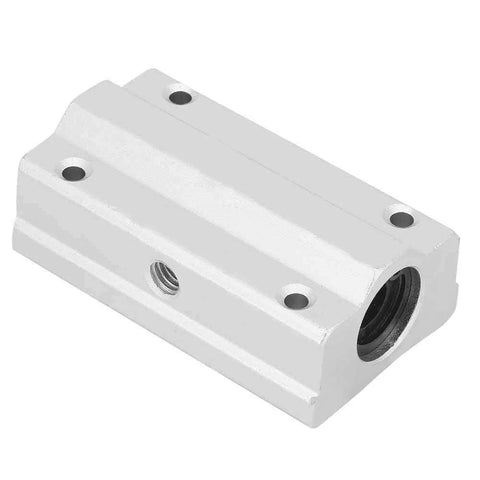 22mm Aluminum Alloy Linear Bearing Block Slide Bushing SCS8LUU with oxidation treated surface, visible side view