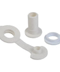 Camping Cooler Drain Stopper Kit With 1 Inch And 1.5 Inch Shaft Lengths Leak Proof PP Plastic Replacement With Washers