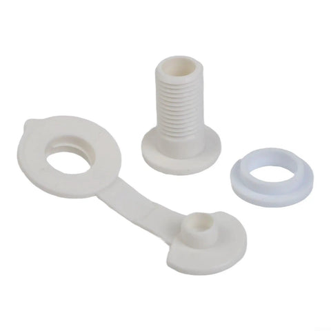 Camping Cooler Drain Stopper Kit With 1 Inch And 1.5 Inch Shaft Lengths Leak Proof PP Plastic Replacement With Washers