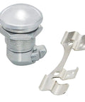 Chrome Showroom Style Push Button Fuel Door Panel Latch Kit For Harley Touring Electra Glide Street Glide motorcycles 1992-2024