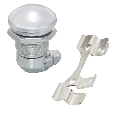 Chrome Showroom Style Push Button Fuel Door Panel Latch Kit For Harley Touring Electra Glide Street Glide motorcycles 1992-2024