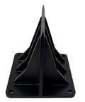 Efficient Manual Mid-Size Firewood Splitter For Home Garden Camping And Fireplace Use Wing Design Log Wedge, front angle