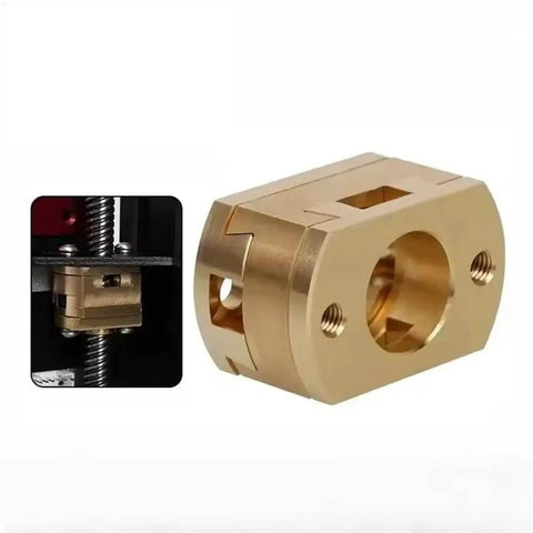 Dope Oldham Coupling 18mm Fit For CNC Z-Axis Flexible Shaft Perfect For Ender3 And CR10 3S To Boost Print Smoothness Reduce Vibration And Nail T8 Lead Screw Accuracy Every Time, brass flexible coupler