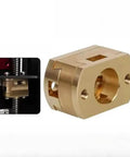 Upgrade Your 3D Printer Game With Smooth Oldham Couplings For CNC Machines And Ender3 Z Axis. These Cool 18mm Fit Flexible Shafts Cut Vibration Plus T8 Lead Screws Ensure Top Notch Print Quality Fast Easy Install Save Space Low Friction Action Makes brass Oldham coupling for 3D printer Z-axis lead screw
