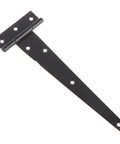 Beefy Black T Shape Triangle Hinge For Cabinets And Shed Doors Wooden Gate Hardware Triangular Design For Easy Mounting