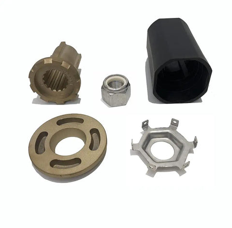 Flo Torq II Hub Kit 15 Spline For Mercury Outboards Fits 60 To 300 HP Verado MerCruiser Alpha One And Bravo One Drives Includes 835257Q1 835257K1
