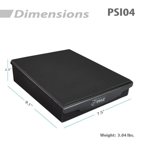 Pro Grade Foam Isolation Pads For Studio Monitors Subwoofers And Loudspeakers 7.5 By 9.1 Inch Platform With Rubber Base Delivers Crisp Vibration Dampening For Clearer Low End And Safer Stable Setup