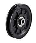 Beef Up Your Home Gym With This Low Noise Pulley For Cable Machines, Nylon Roller And Quiet Bearings, Strength Training Attachment For DIY Fitness System, Black 110 Millimeter, black 110 mm pulley