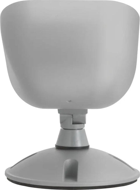Weatherproof LED Emergency Light With Adjustable Remote Head For Business Use Square Gray Outdoor Indoor Single Head Emergency Lamp For Hallways Exits And Low Mounted Spaces Built To Last And Boss Grade, back view