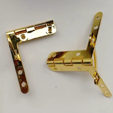 Heavy Duty Metal Hanging Hinge For Wooden Boxes And Craft Projects Delivers Buttery Smooth Action And No Sweat Installation, gold color.