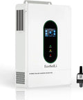Heavy Duty 12000W Hybrid Solar Inverter With Zero Sweat Wifi Link And Dual Mppt Controllers For 48V Split Phase Systems, front view with display.