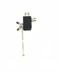 Universal Ham Radio Antenna Bracket With BNC To SO239 Adapter Rugged Mount shown with side view in stainless steel
