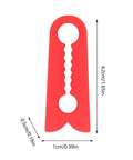 Set Of Four Silicone Auto Door Dampers Knock Out Heavy Slam Noise And Vibes With Grippy Hold For Trucks Suvs Vans And Rv Vehicles - Red silicone door damper pad measuring 4.2cm by 1cm.