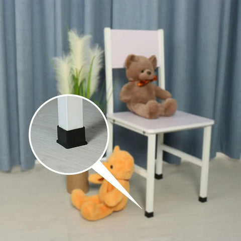 Premium Pvc Table Leg Caps Are A Total Game Changer For Hardwood Floors They Stop Scratches Cold And Silence Chair Screeching With This 18 Piece Kit on chair legs.