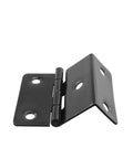 Built Tough Four Pack Black Five Hole Folding Shutter Hinges For Heavy Duty Cabinet Drawer And Furniture Projects Including Storage Box Hardware Featuring No Sweat Installation And Rust Proof Finish