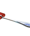 Go To Neurological Reflex Hammer With Chrome Handle And Triangular Synthetic Rubber Head For Testing Joint Reflexes And Checking Bone Fractures, 7 Inch Medical Instrument, Latex Free, Ships In Retail Packaging, One Year Warranty, chrome handle