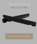 Eterpace dash panel trim bezel inserts, black plastic left and right snap-in pair for Ford F-150/Bronco 1992–1996 and F-250/F-350 1992–1997