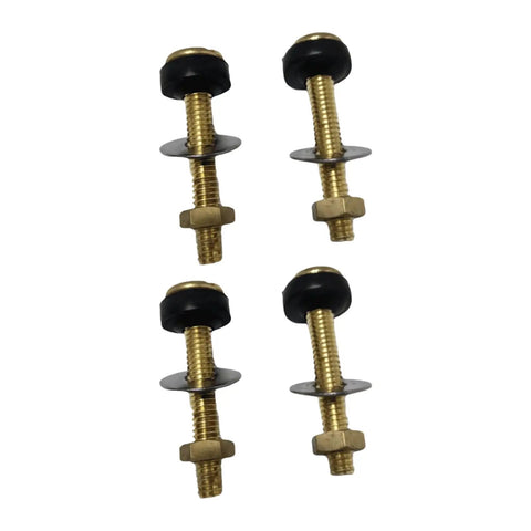 Heavy Duty Split Toilet Tank Fastener Kit With Rustproof Gasket And Secure Seal For Split Toilet Systems General Mounting Hardware Built Tough And DIY Friendly Replacement Parts, 4-bolt set
