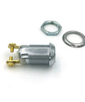 On Off 2252 Key Switch Maintained With Screw Terminal Lock Includes Two 2252 Keys No Spring Back Bright Chrome Finish
