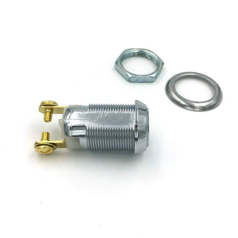 On Off 2252 Key Switch Maintained With Screw Terminal Lock Includes Two 2252 Keys No Spring Back Bright Chrome Finish