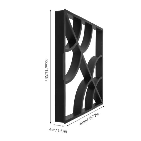 Side view of DIY Friendly Concrete Mold For Stone Path Pavers 15.72 Inch Square With 1.57 Inch Depth Reusable Stepping Stone Molds