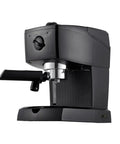 Black Semi Automatic Coffee Maker With Pump Espresso Machine for home use includes permanent reusable filter and easy clean.