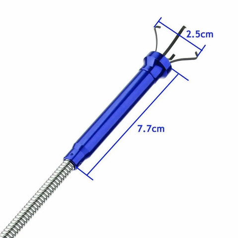 Magnetic Pickup Tool With LED Light And Flexible 360 Degree Reach Four Claw Gripper For Mechanics And Reaching Tight Spots Under Furniture In Crevices And Drains