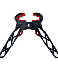 Folding Archery Bow Stand For Compound Bows With Non Slip Grip, lightweight design showing open limbs clamp