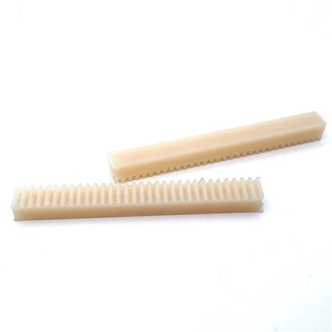 1.5 Module Nylon Gear Rack, 15mm Wide, 200mm Or 500mm Long, Plastic Linear Pinion Rack For Precision Machinery, Smooth Motion, Durable Cylindrical Drive Gear System, beige teeth