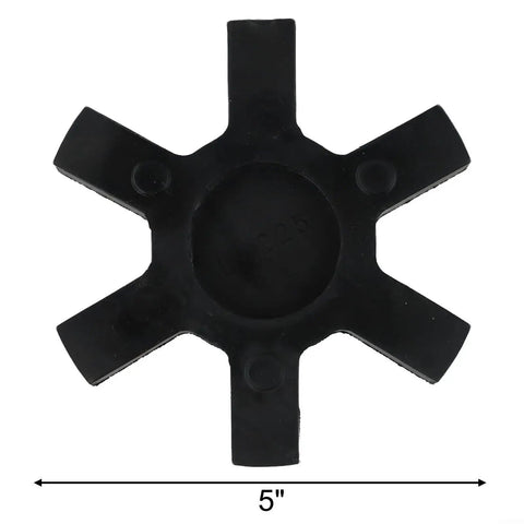 Rock Solid Urethane Insert For L-Jaw Coupling L225 Fits Lovejoy L-225 Flexible Element 5 Inch Black Industrial Drive, top view
