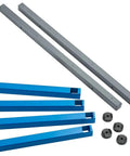 Components of Four Tier Lumber Rack Wall Mounted Shop Organizer For Garage And Basement, Wall Storage Shelf For Lumber Molding And More