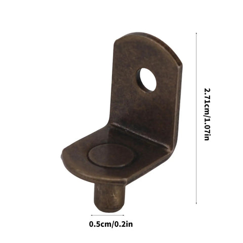 Heavy Duty L Shaped Shelf Pins Replacement 50 Pack Beefed Up Reinforced Iron Shelf Supports Pegs with dimensions 0.5cm and 2.71cm