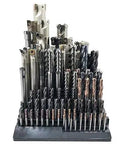 All In One CNC Tool Storage Case For Milling Cutters Reamers And Drill Bits Organizer with durable PP holder and tools neatly arranged
