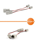 2 Pack Plug And Play LED Side Marker Light Wiring Harness Kit For 2007 2008 Acura TL Type S shown with connectors visible