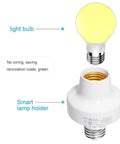 WiFi Light Socket E27 E26 Two Pack With Voice And App Control Plug And Play Works With Alexa And Google Home White Finish