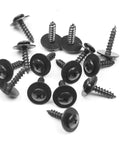 Hardcore 40 Pack M4.8 X 17.8 Mm Phillips Truss Head Self Tapping Screws Black Coated Steel Fasteners displayed on white background.