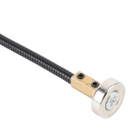 Close-up of Vital Welding Helping Clamp with flexible arm and strong magnetic base for hands-free soldering on metal surfaces.