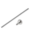 High Grade Top Shelf 10 Pack 1mm X 400mm Carbon Fiber Rods And 50 Pack 2mm X 8mm Self Tapping Screws kit including a carbon rod and stainless screw.