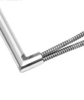 Straight Up Heavy Duty 5 Pack 220V Stainless Steel 8Mm Right Angle Cartridge Heaters featuring connectors and angled design.