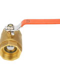 Heavy Duty Brass Ball Valve One Half Inch Female Thread smooth operating fixture for water and gas lines.