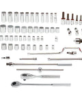 Half Inch Drive 65 Piece Socket Set With 8 And 12 Point Sockets Torque Plus Design Delivers Quick Engagement For Stubborn Fasteners
