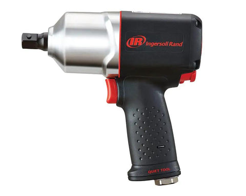 Heavy Duty Half Inch Drive Pneumatic Air Impact Wrench Delivers Over 1100 Ft Lbs Of Bone Crushing Torque side view of tool with ergonomic grip.