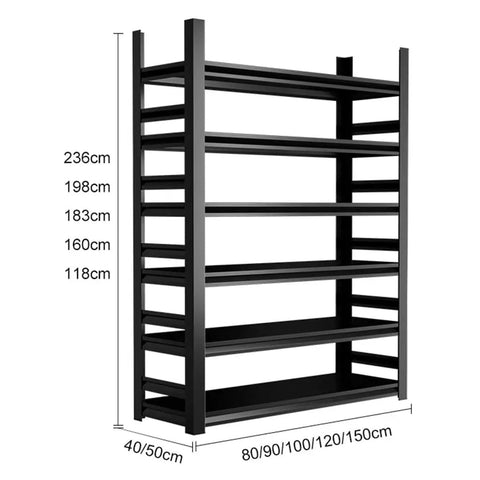 Built Like A Truck 6-Tier Garage Storage Rack, Heavy-Duty Steel Shelving Unit, Adjustable Heights, Odor-Free Thick Steel Boards, 35X16X77 Inches, Supports Up To 2400 Lbs, No Wobbles Allowed, Pro Setup