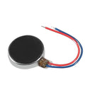 Close-up of a single unit from the 10 Pack Mini Vibration Motors 3V DC 12000 RPM Flat Coin Button Type Micro Vibrating Motors 10mm By 3mm