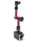 AGPtek red 3-joint adjustable magnetic base holder for digital dial indicator