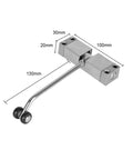 Automatic Spring Door Closer for Cabinets with dimensions, stainless steel, adjustable closing speed, secure latch assist