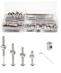 Must Have DIY Crib Hardware Replacement Kit For Delta Graco Dream Baby Beds With M6 Hex Drive Bolts And Barrel Nuts 40 50 60 70 80 Mm Includes Nuts And Wrench 25 Sets Silver